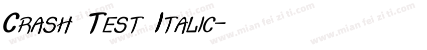 Crash Test Italic字体转换